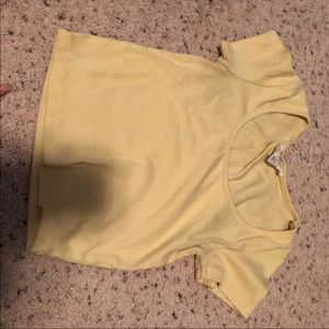 Yellow crop top